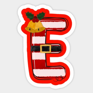 Letter E (Christmas Alphabet) Sticker